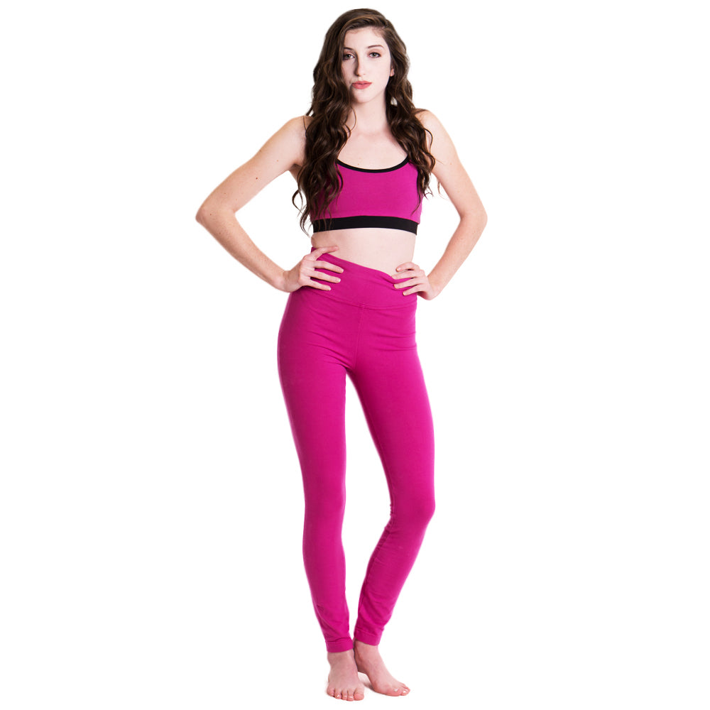 Lycra Contour Highwaist Leggings (Pink) – Motier Lafayette