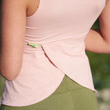 Wisdom Sleeveless Yoga Top - Light Pink