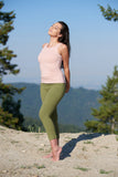 Wisdom Sleeveless Yoga Top - Light Pink