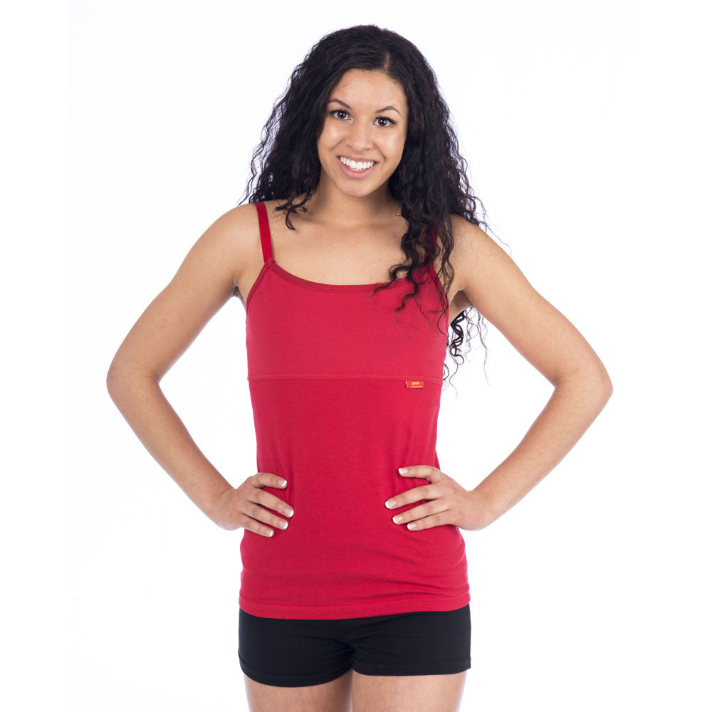 Strength Yoga Tank Camisole - Red – Beckons Inspired Clothing