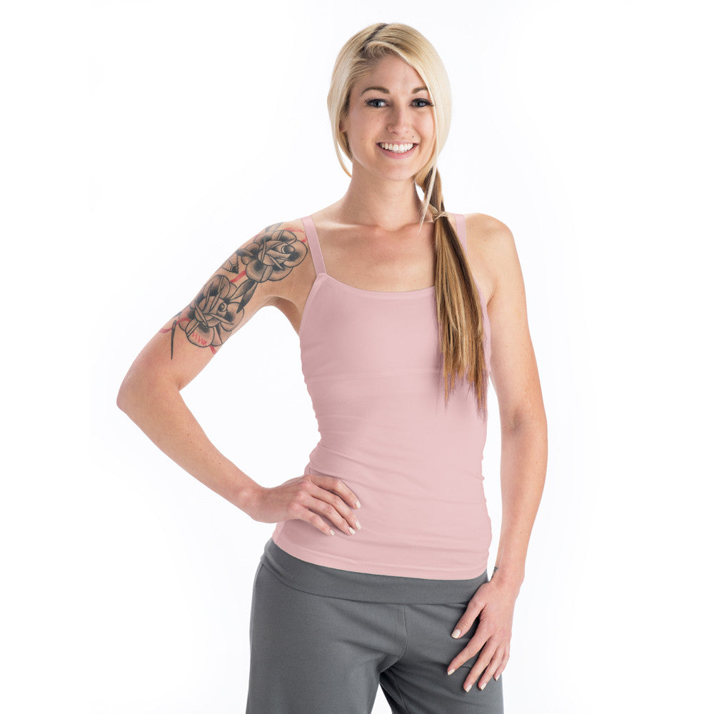 Strength Yoga Tank Camisole - Pale Pink – Beckons Inspired Clothing