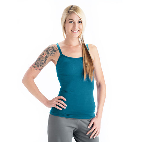 Strength Yoga Tank Camisole - Teal