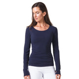 Strength Bamboo Long Sleeve T-Shirt Navy