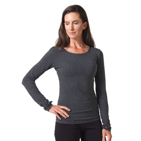 Strength Bamboo Long Sleeve T-shirt - Heather Gray