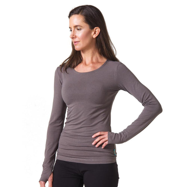 Strength Bamboo Long Sleeve T-shirt Gray