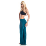 Wisdom Fold Over Yoga Pants - Teal LONG