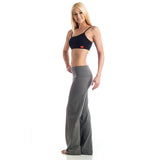 Wisdom Fold Over Yoga Pants - Charcoal LONG