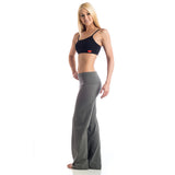 Wisdom Fold Over Yoga Pants - Charcoal