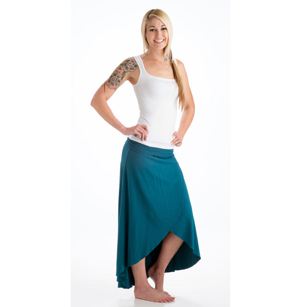 Grace Bamboo Asymetrical Skirt - Teal – Beckons Inspired Clothing