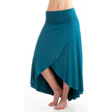 Grace Bamboo Asymetrical Skirt - Teal