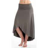 Grace Bamboo Asymmetrical Skirt - Gray