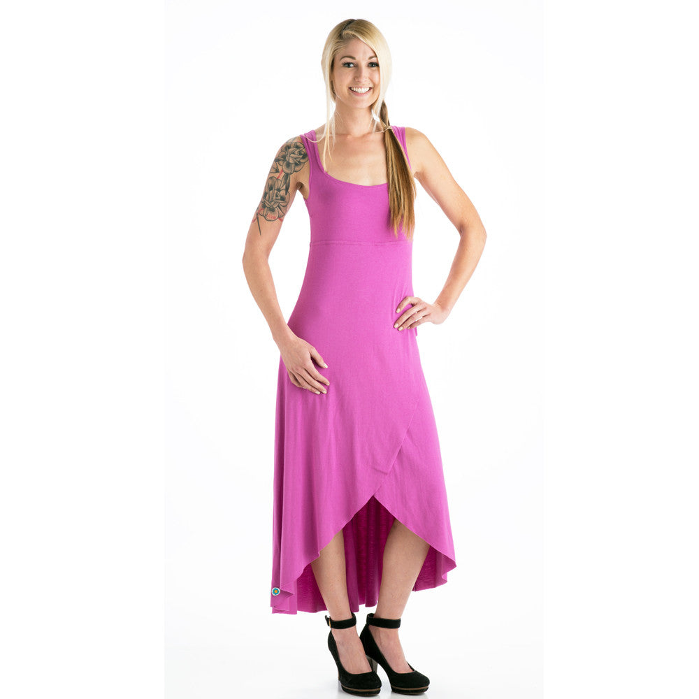 Grace Asymmetrical Maxi Tank Dress - Orchid – Beckons Inspired