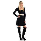 Strength Long Sleeve Bamboo Dress - Black