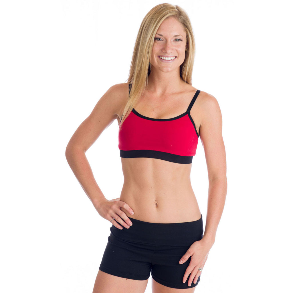 Strength Reversible Sports Bra - Black and Red – Beckons Inspired Clothing
