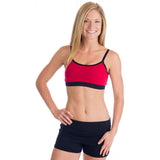 Strength Reversible Sports Bra - Black and Red