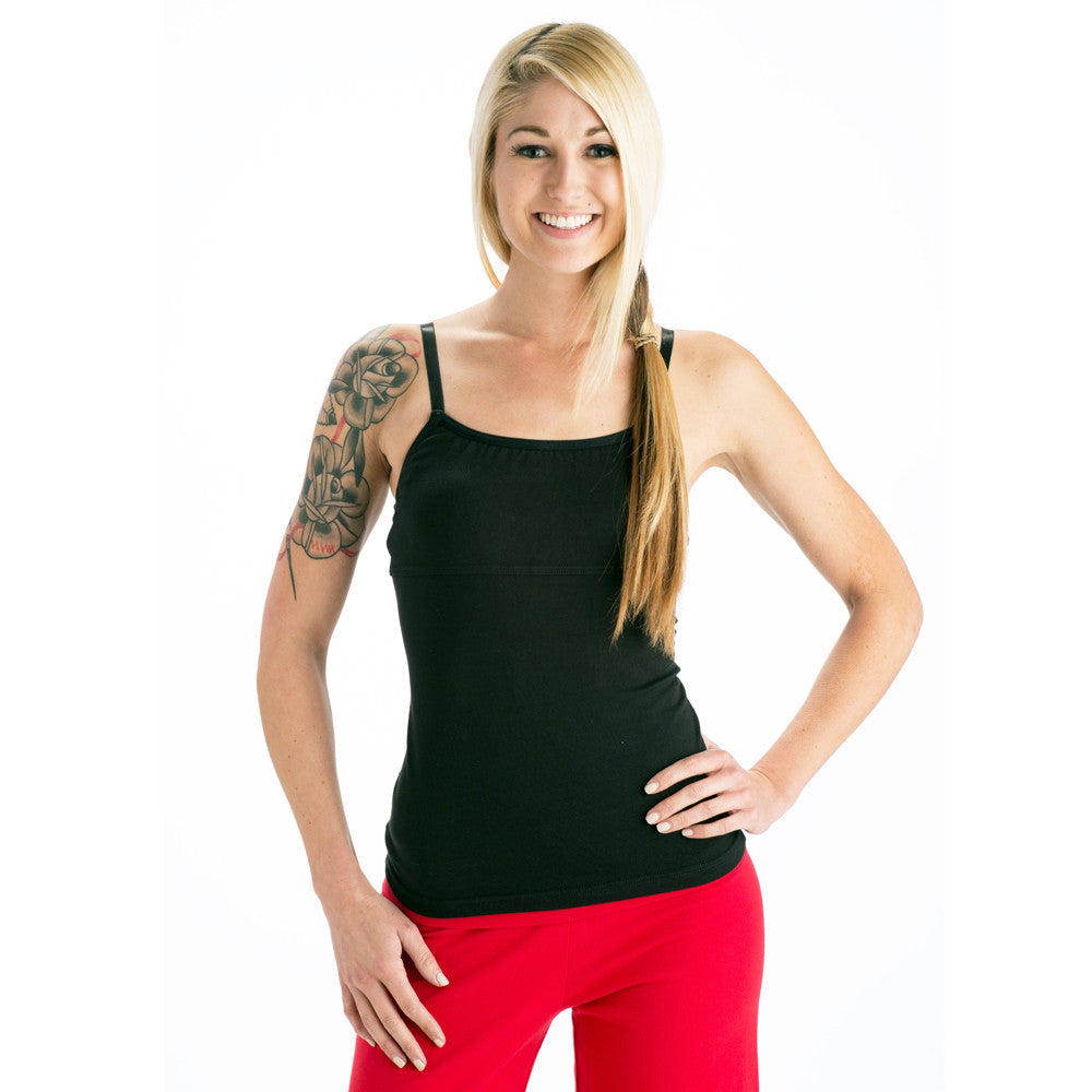 Strength Yoga Tank Camisole - Black – Beckons Inspired Clothing